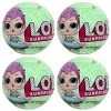 L.O.L. Surprise! Series 2 Doll 4-Pack Tots Wave 2 Pink Hair Punk Figure MGA Entertainment Action Figures