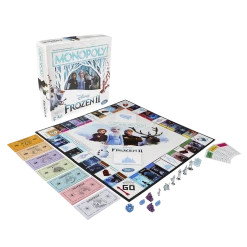 Hasbro Monopoly Disney Frozen 2 Edition Elsa's Ice Power Board Game Journey Board Games