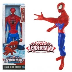 Spider-Man Titan Hero Series 12" Figure Web-Warriors Ultimate Marvel Action Red Blue Hasbro Action Figures