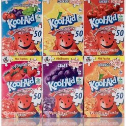 Kool-Aid Mini Jigsaw Puzzles 50pc 6-Pack Kids Drink Themed Toy Colorful YWOW