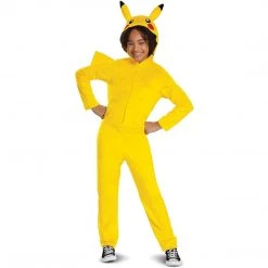 Costumes Pokémon Pikachu Classic Kids Size M 8/10 Costume Hooded Jumpsuit Disguise