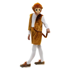 5 O'Reet Costumes Monkey Jungle Animal Boys Plush Costume Dress-Up Play Kids - X-Small
