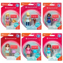 Mega Construx Series 2 American Girl 6-Pack Set Mini Figures Bundle Collectible
