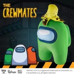 Plush Toys Among Us Lime Green Banana Peeled Hat 12" Plush Crewmate Buddy Toy PMI International 11 Plush Toys Among Us Lime Green Banana Peeled Hat 12