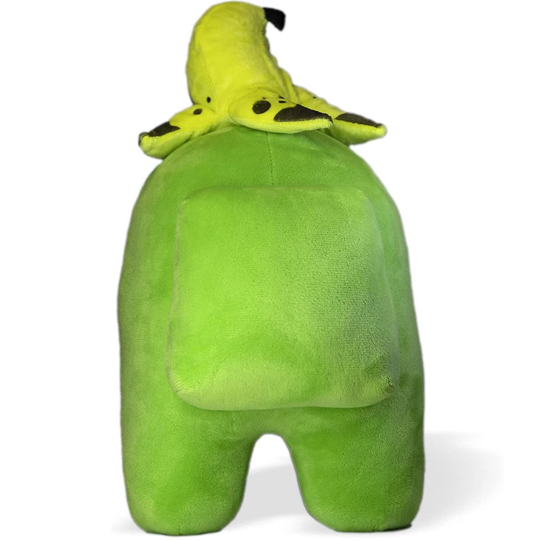 Plush Toys Among Us Lime Green Banana Peeled Hat 12" Plush Crewmate Buddy Toy PMI International 4 Plush Toys Among Us Lime Green Banana Peeled Hat 12" Plush Crewmate Buddy Toy PMI International