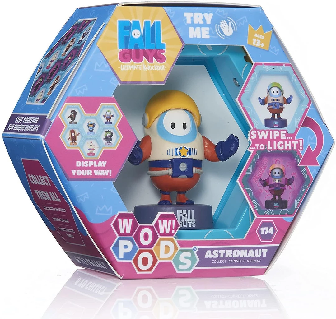 Action Figures WOW Pods Fall Guys Astronaut Swipe Light-Up Figure Connect For Display 3 Action Figures WOW Pods Fall Guys Astronaut Swipe Light-Up Figure Connect For Display