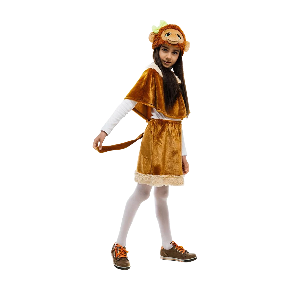 5 O'Reet Monkey Jungle Animal Girls Plush Costume Dress-Up Play Kids - X-Small 3 5 O'Reet Monkey Jungle Animal Girls Plush Costume Dress-Up Play Kids - X-Small