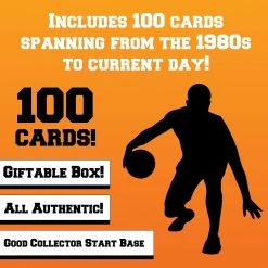 Card Games Basketball Trading Collector Cards 100ct Assorted Players Box Set Mighty Mojo