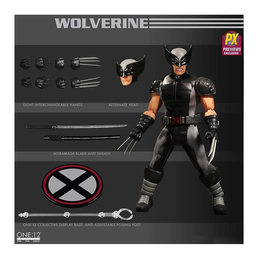 One:12 Collective Marvel X-Force Wolverine Action Figure Mezco Toyz MAR178670 4 One:12 Collective Marvel X-Force Wolverine Action Figure Mezco Toyz MAR178670