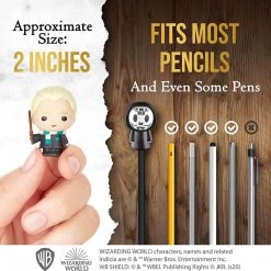 Harry Potter Pencil Toppers 5pk Bellatrix Death Eater Voldemort Lucius Draco PMI International