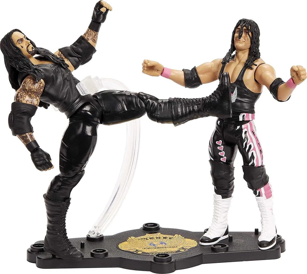 Wrestling WWE Undertaker Vs Bret Hit Man Hart Championship Showdown 90s Wrestlers Mattel 6 Wrestling WWE Undertaker Vs Bret Hit Man Hart Championship Showdown 90s Wrestlers Mattel