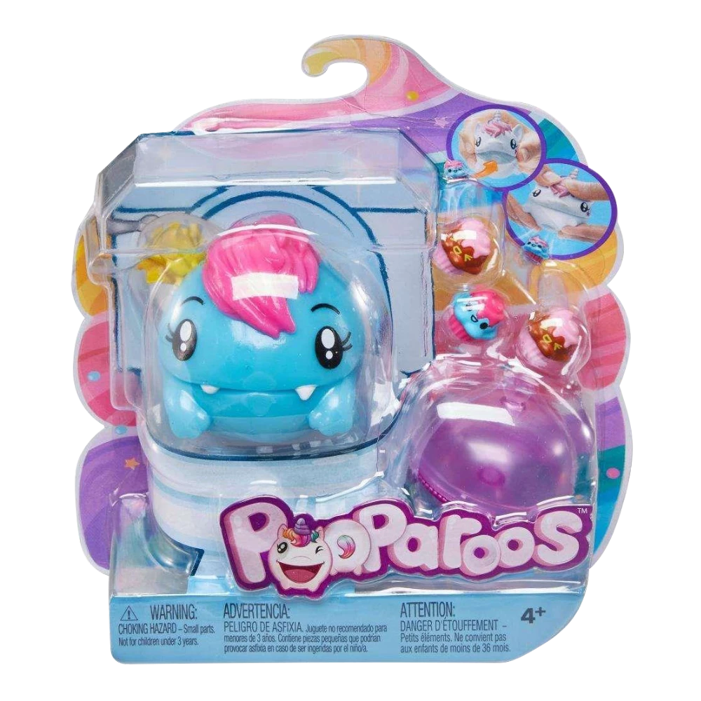 Mattel Pooparoos Blue Monster Figure Pink Hair Surpriseroos Action Figures 3 Mattel Pooparoos Blue Monster Figure Pink Hair Surpriseroos Action Figures