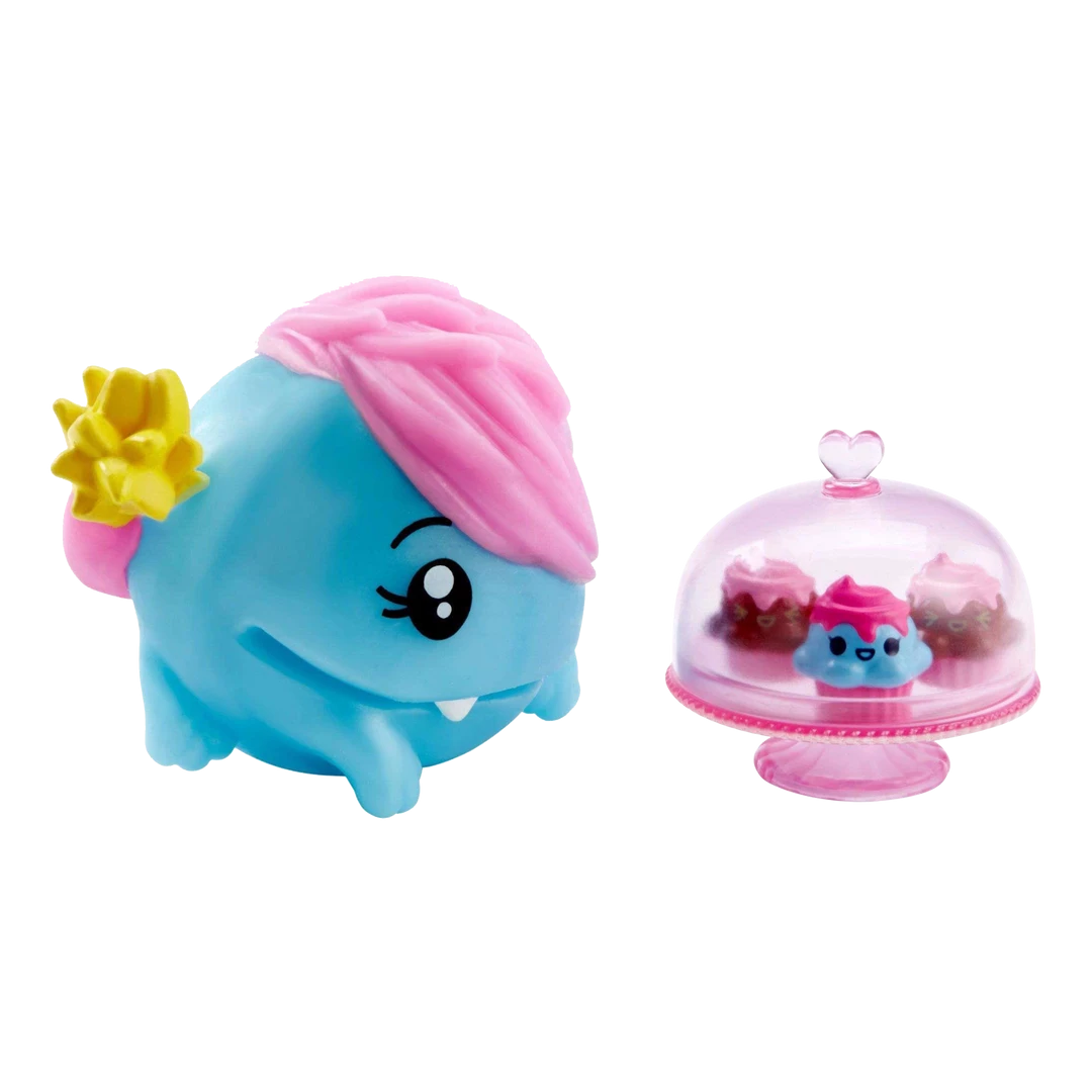 Mattel Pooparoos Blue Monster Figure Pink Hair Surpriseroos Action Figures 6 Mattel Pooparoos Blue Monster Figure Pink Hair Surpriseroos Action Figures