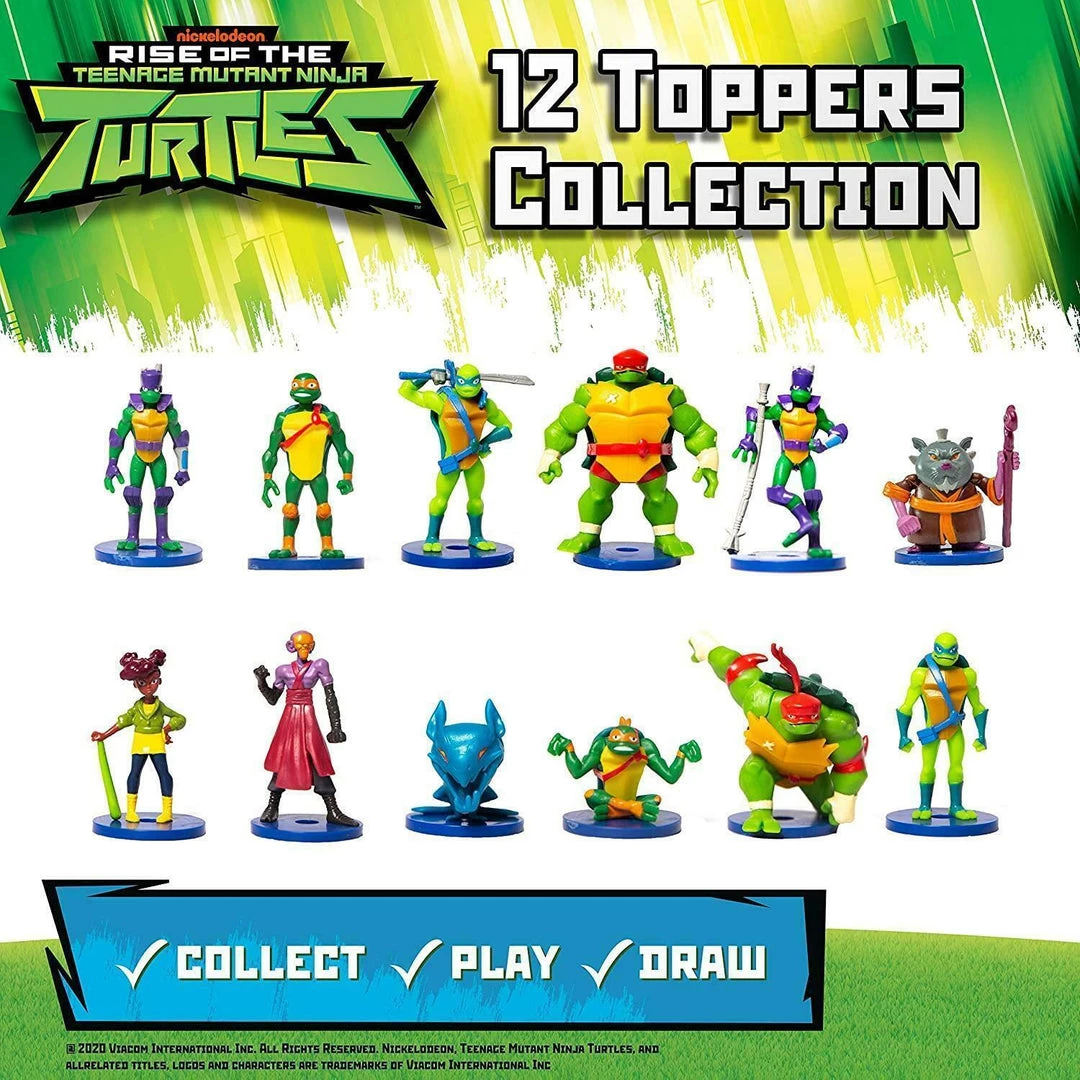 Rise Of Teenage Mutant Ninja Turtles Pencil Toppers 5pk Movie Figure Set PMI International Action Figures 5 Rise Of Teenage Mutant Ninja Turtles Pencil Toppers 5pk Movie Figure Set PMI International Action Figures