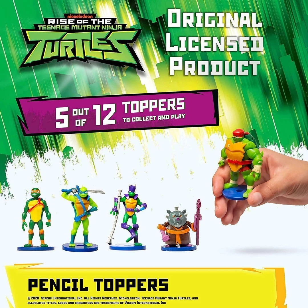 Rise Of Teenage Mutant Ninja Turtles Pencil Toppers 5pk Movie Figure Set PMI International Action Figures 6 Rise Of Teenage Mutant Ninja Turtles Pencil Toppers 5pk Movie Figure Set PMI International Action Figures
