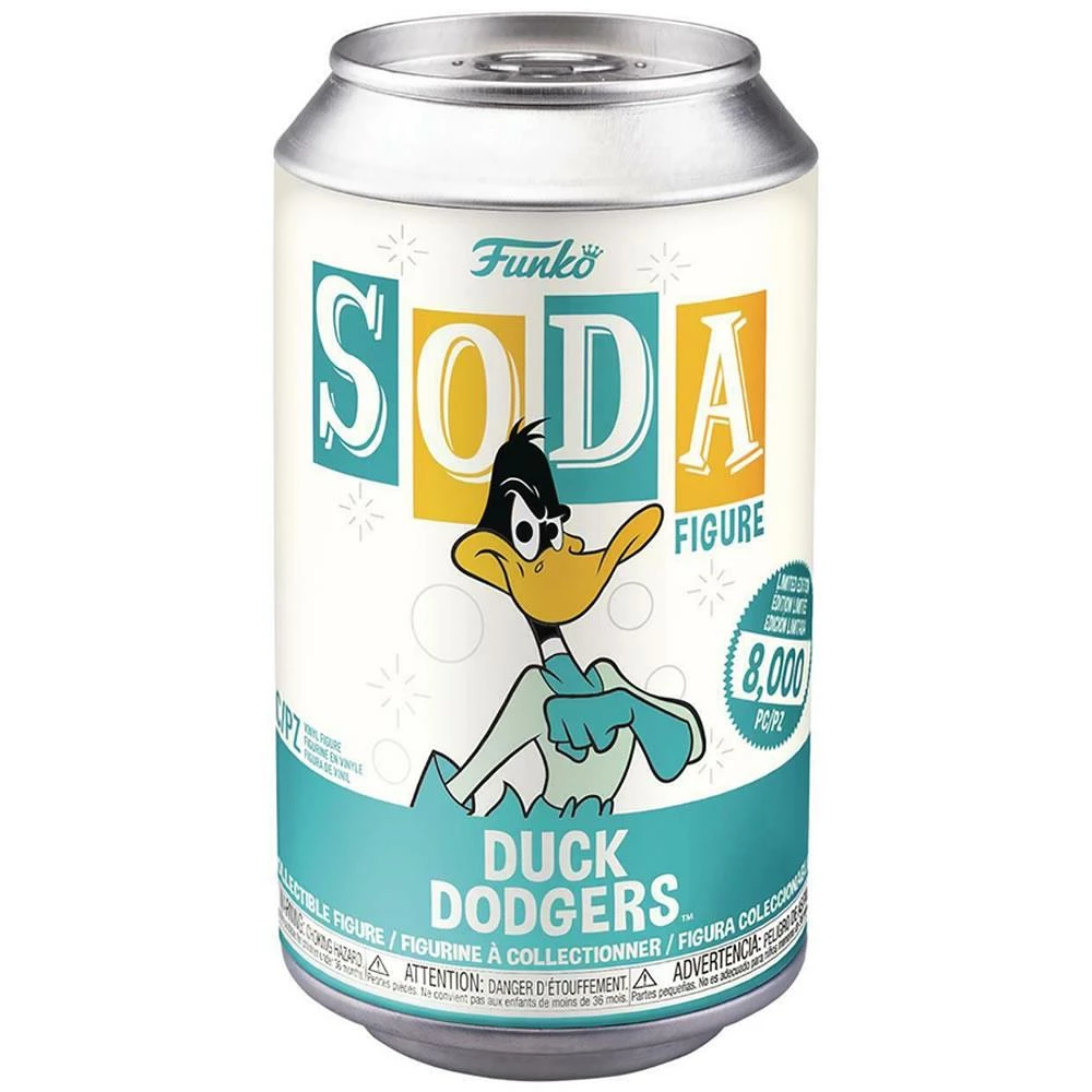 Funko Soda Duck Dodgers Non-Chase Looney Tunes Warner Bros Limited Figure Collectible 4 Funko Soda Duck Dodgers Non-Chase Looney Tunes Warner Bros Limited Figure Collectible