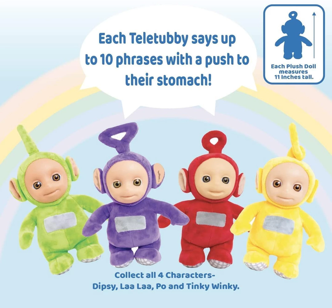 Teletubby Talking Dipsy Green Plush 11" Character Doll Teletubbies Toy Mighty Mojo 5 Teletubby Talking Dipsy Green Plush 11" Character Doll Teletubbies Toy Mighty Mojo