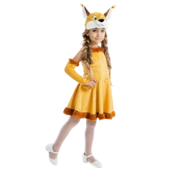5 O'Reet Fairy Tail Squirrel Nutty Chipmunk Girls Plush Costume Dress-Up Play Kids - Small