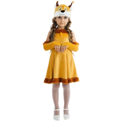 5 O'Reet Fairy Tail Squirrel Nutty Chipmunk Girls Plush Costume Dress-Up Play Kids - Small