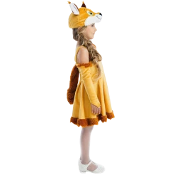 5 O'Reet Fairy Tail Squirrel Nutty Chipmunk Girls Plush Costume Dress-Up Play Kids - Small