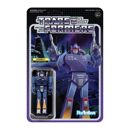 Super 7 Transformers Wave 2 Rumble Reaction Figure - Articulated (Retro) Action Figures 3 Super 7 Transformers Wave 2 Rumble Reaction Figure - Articulated (Retro) Action Figures