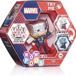 WOW Pods Marvel Avengers Thor Swipe Light-Up Collectible Figure