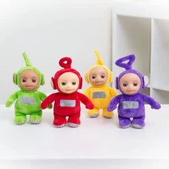 Action Figures Teletubbies Talking Plush 4pk Po Laa Laa Dipsy Tinky Winky 11" Doll Set Figure Mighty Mojo