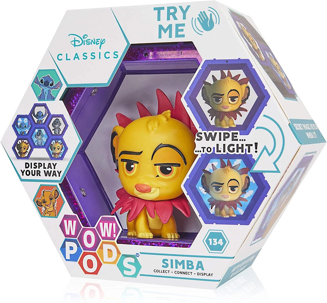 WOW Pods Disney Simba Lion King Swipe To Light Connect Figure Collectible Action Figures 3 WOW Pods Disney Simba Lion King Swipe To Light Connect Figure Collectible Action Figures