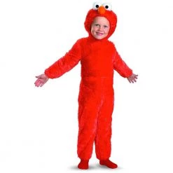 Costumes Sesame Street Elmo Plush Fur Size M 3T/4T Toddler Kids Costume Outfit Disguise