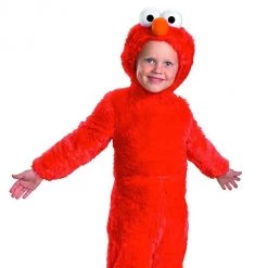 Costumes Sesame Street Elmo Plush Fur Size M 3T/4T Toddler Kids Costume Outfit Disguise