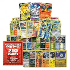Pokemon Trading Cards 210ct Assorted 3 GX 3 Hologram 4 Rare Collectible Pack Mighty Mojo Card Games