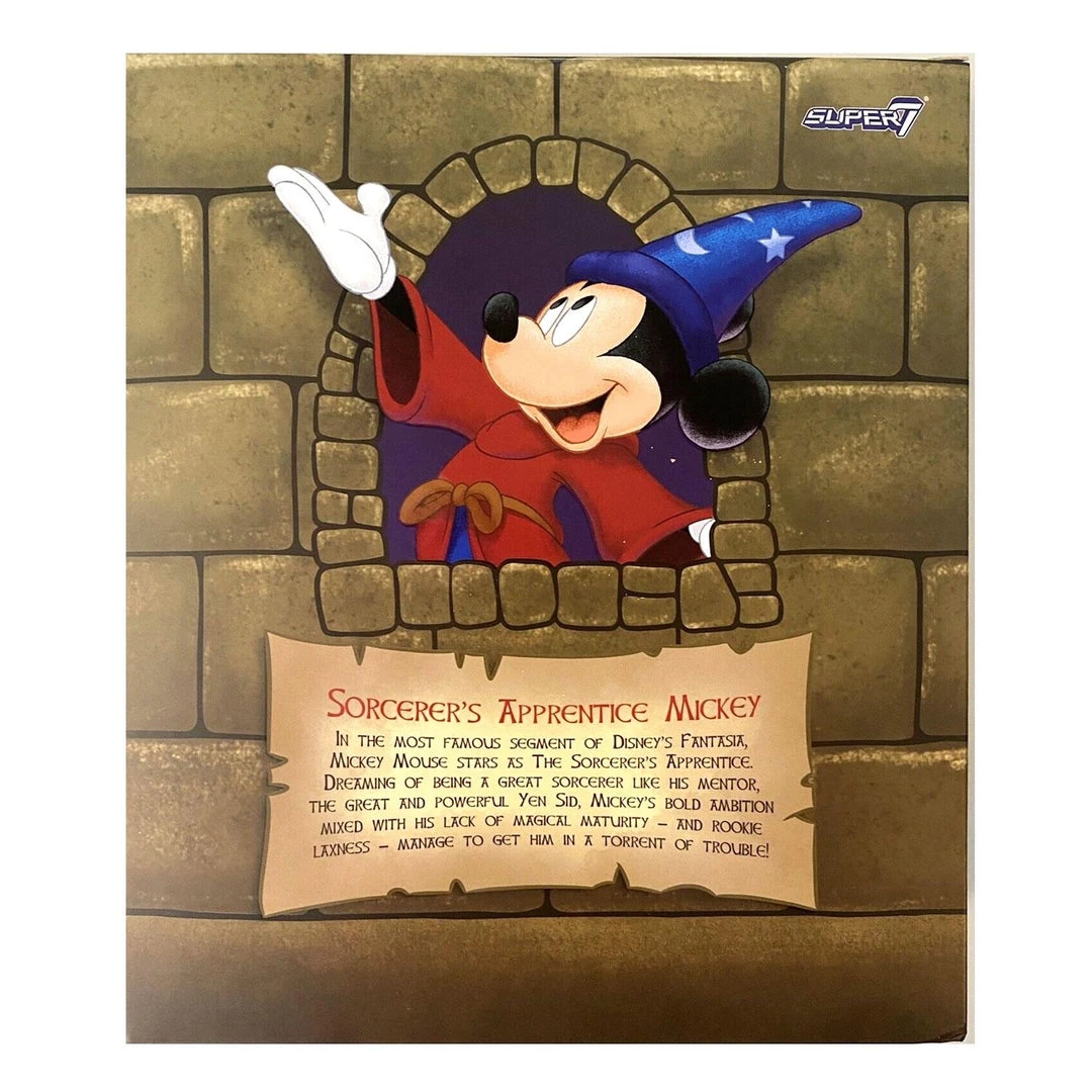 Disney Fantasia Sorcerer's Apprentice Mickey Mouse Ultimates Action Figure Super7 Action Figures 8 Disney Fantasia Sorcerer's Apprentice Mickey Mouse Ultimates Action Figure Super7 Action Figures