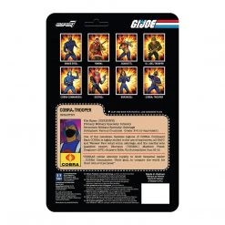 Action Figures G.I. Joe Cobra Trooper Y-Back Tan Infantry Soldier Villian Animated Figure Super7