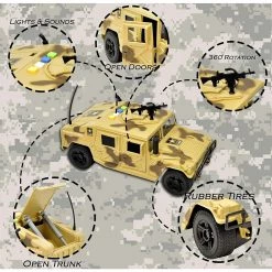 US Army Action Figures Desert Patrol Vehicle Poseable Action Figure Soldier US