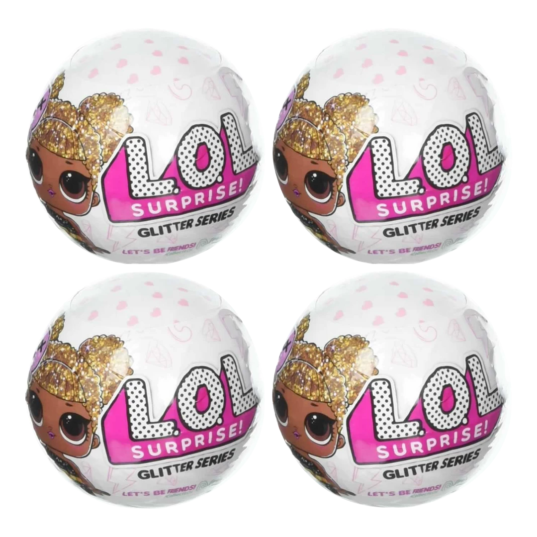 MGA Action Figures L.O.L. Surprise! Glitter Series Limited Edition Doll Figure Set 4 Pack 3 MGA Action Figures L.O.L. Surprise! Glitter Series Limited Edition Doll Figure Set 4 Pack