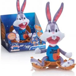 Space Jam A New Legacy: Bugs Bunny Plush Drop 'n Pop Basketball Kids Interactive Toy WOW! Stuff Plush Toys