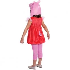 Peppa Pig Deluxe Girls Size L 4/6X Official Nick Jr Character Costume Disguise Costumes