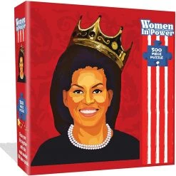Michelle Obama Jigsaw Puzzle 500pcs Women In Power Illustration Design All Ages Mighty Mojo
