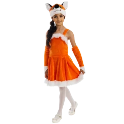 5 O'Reet Foxy Fox Dress Size S Girls Plush Costume Orange Carnival Dress-Up Play Costumes