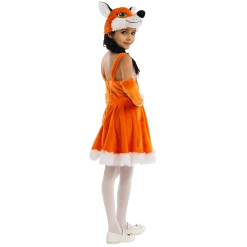 5 O'Reet Foxy Fox Dress Size S Girls Plush Costume Orange Carnival Dress-Up Play Costumes