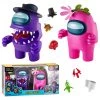 Action Figures Among Us Stamper Crewmate Purple Impostor Pink Flower Hat 7" Figure Set PMI International
