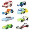 Hot Wheels Toy Story 4 Character Cars 8ct Set Disney Woody Buzz Rex Duke Peep Mattel