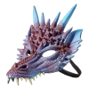 HMS Costumes Mythical Purple Dragon Mask Supersoft Adult Costume Accessory