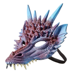 HMS Costumes Mythical Purple Dragon Mask Supersoft Adult Costume Accessory