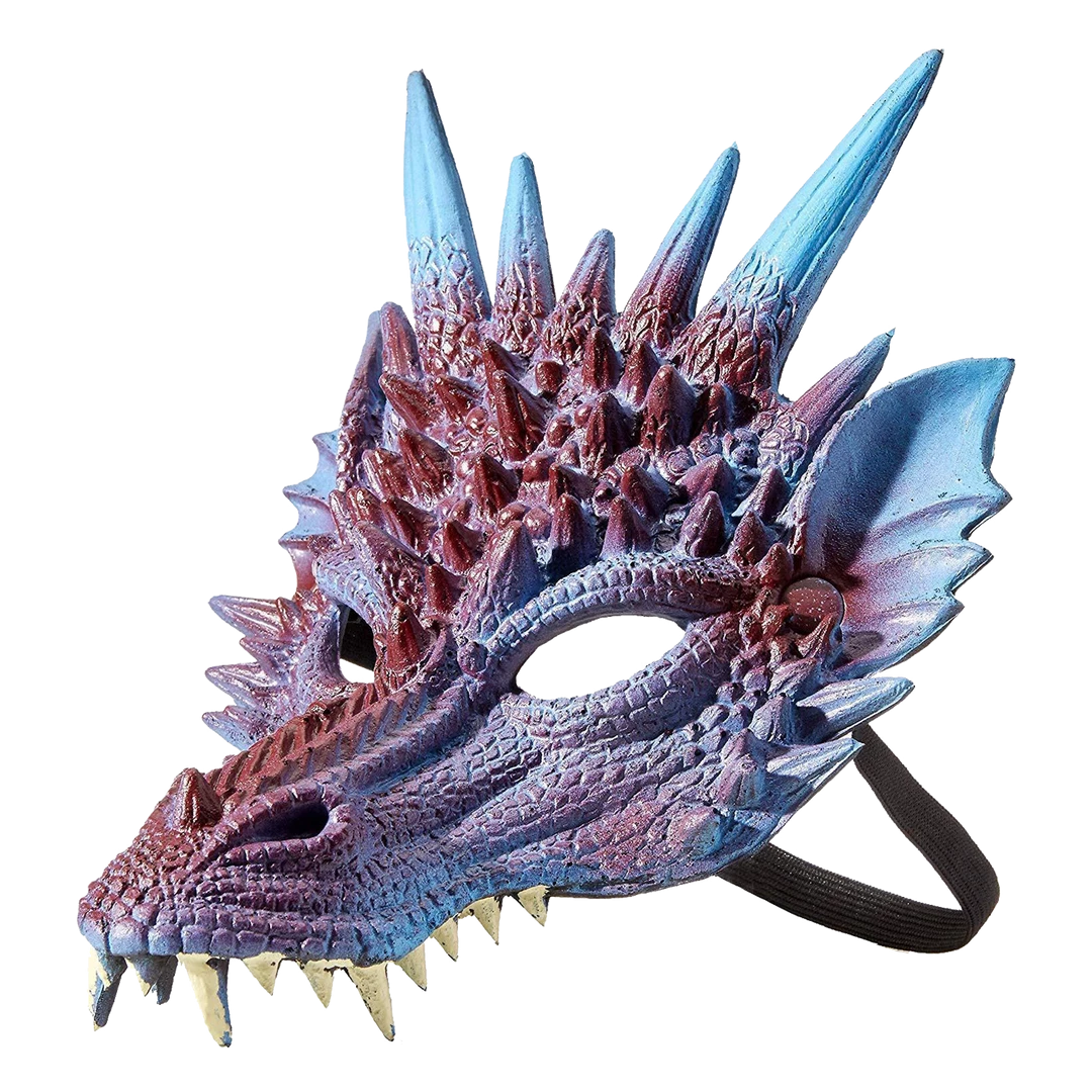 HMS Costumes Mythical Purple Dragon Mask Supersoft Adult Costume Accessory 3 HMS Costumes Mythical Purple Dragon Mask Supersoft Adult Costume Accessory