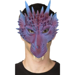 HMS Costumes Mythical Purple Dragon Mask Supersoft Adult Costume Accessory