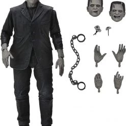 Action Figures Universal Victor Frankenstein Monster Ultimate Version Back/White Boris Karloff Figure NECA
