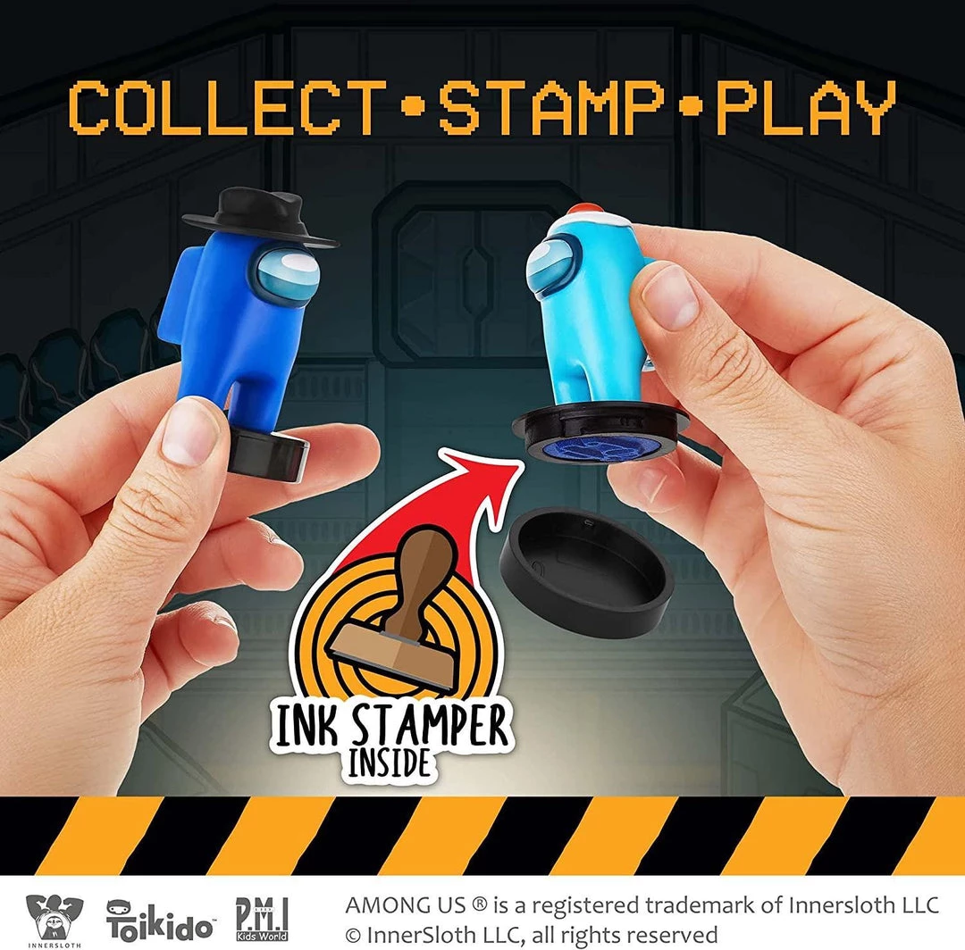 Among Us Crewmates Stampers 5pk Fortegreen Lime Brown Orange Game Figure Set PMI International 9 Among Us Crewmates Stampers 5pk Fortegreen Lime Brown Orange Game Figure Set PMI International