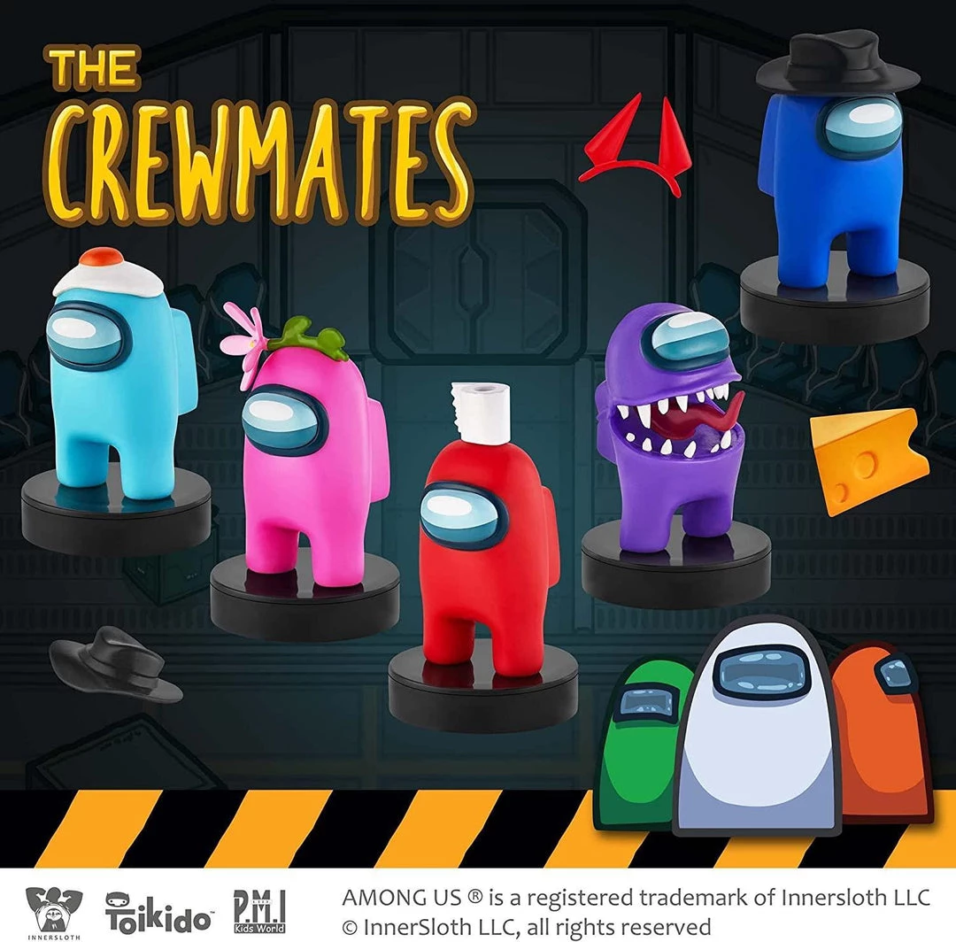 Among Us Crewmates Stampers 5pk Fortegreen Lime Brown Orange Game Figure Set PMI International 7 Among Us Crewmates Stampers 5pk Fortegreen Lime Brown Orange Game Figure Set PMI International