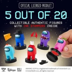 Among Us Crewmates Stampers 5pk Fortegreen Lime Brown Orange Game Figure Set PMI International 11 Among Us Crewmates Stampers 5pk Fortegreen Lime Brown Orange Game Figure Set PMI International